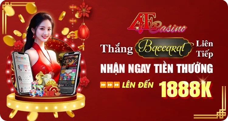 Thắng Baccarat liên tiếp nhận thưởng 1.880.000 VND